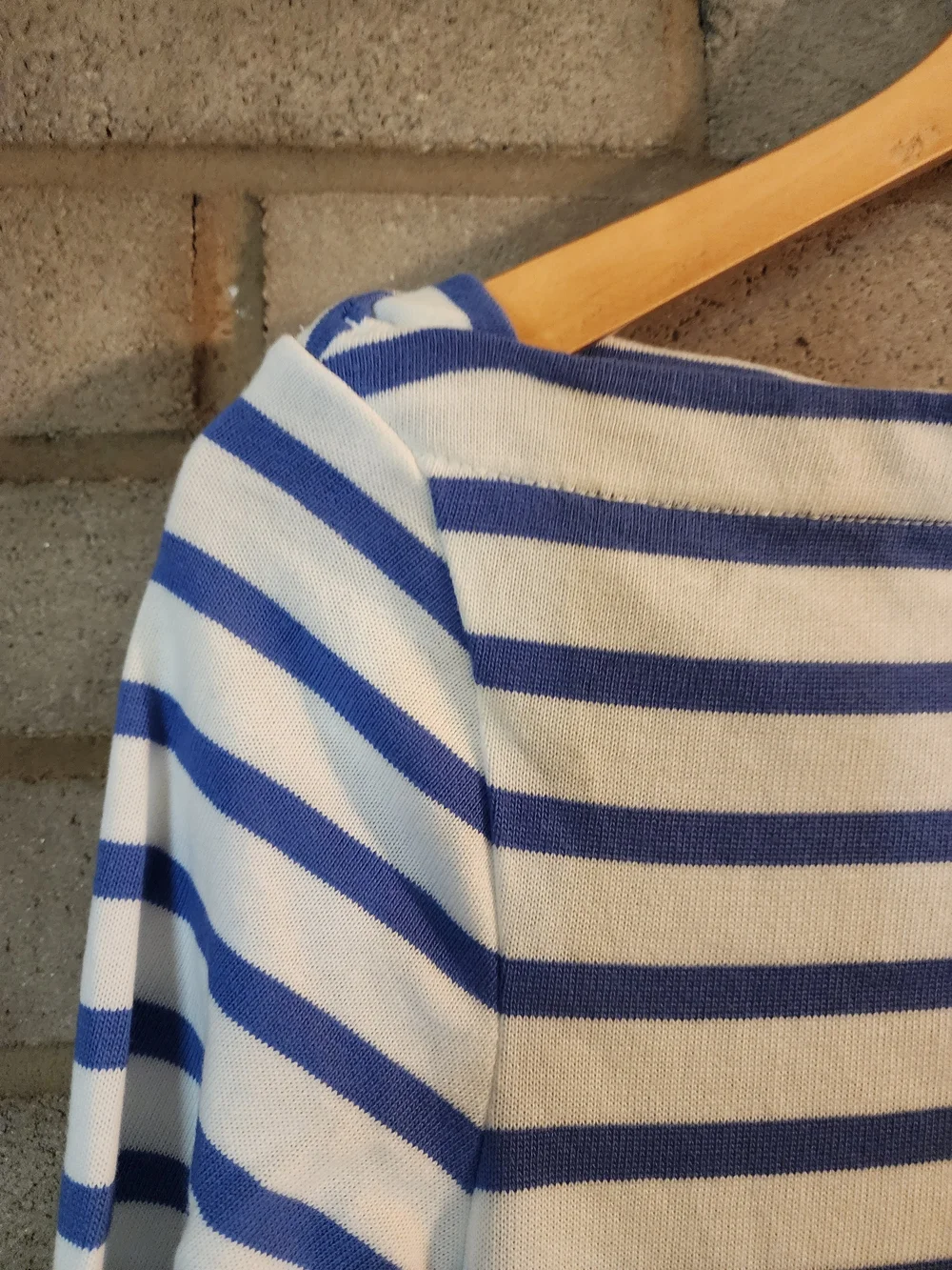 Kate Spade Broome Street Striped Boatneck Nautical Women’s Top - Blue and White